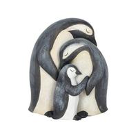 Something Different Penguin Family Ornament Grey/white (One Size)