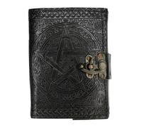 Something Different Pentagram Leather Journal in Black Something Different Black