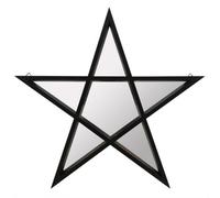 Something Different Pentagram Wall Mirror Black (One Size)