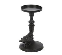 Something Different Pillar Mystic Raven Candle Holder in Black Something Different Black
