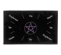 Something Different PM_00854 Mat | Pendulum | Embroidered Pentacle | 1pc, Black