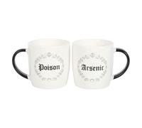Something Different Poison And Arsenic Mug Set (Pack Of 2)One Size White/Black
