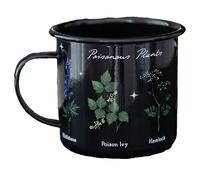 Something Different Poisonous Plants Enamel Mug in Black Something Different Black
