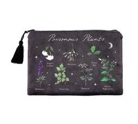 Something Different Poisonous Plants Toiletry Bag in Black Something Different Black