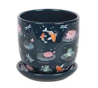 Something Different Pond Plant Pot With Saucer Multicoloured (One Size)