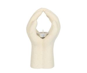 Something Different Praying Hands Tealight Holder White (One Size)