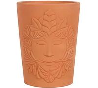Something Different Premium Green Goddess Terracotta Plant Pot-16 cm (1 Pc), 16cm x 12.5cm x 12.5cm
