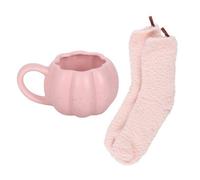 Something Different Pumpkin Mug And Sock Set Pink (One Size)