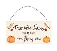 Something Different Pumpkin Spice Hanging Sign (One Size) (Brown/Orange)