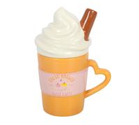 Something Different Pumpkin Spice Latte Lidded MugOne Size Orange/White SD11098