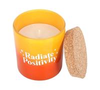 Something Different Radiate Positivity Lemon & Bergamot Scented Candle in Yellow Something Different Yellow