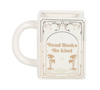 Something Different Read Books Be Kind Shaped Mug in White Something Different White