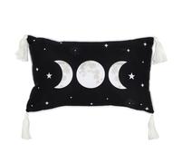 Something Different Rectangular Triple Moon Design Cushion Black/white (One Size)