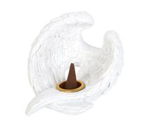 Something Different Resin Angel Wings Incense Cone Holder in White Something Different White