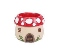 Something Different Resin Mushroom House Tealight Holder in Red Something Different Red