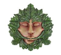 Green Goddess Resin Wall Plaque KDMD Green One Size