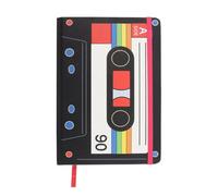 Something Different Retro Cette Tape A5 Notebook Black/white/red (One Size)