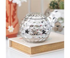Something Different Retro Sparkle Silver Disco Ball Oil Burner