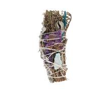 Something Different Ritual White Sage & Lavender Aventurine Smudge Stick Wand in Brown Something Different Brown