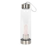 Something Different Rose Quartz Glass Water Bottle in Clear Something Different Clear