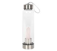 Something Different Rose Quartz Glass Water BottleOne Size Transparent SD3916