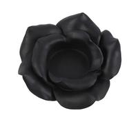 Something Different Rose Resin Tealight Holder in Black Something Different Black