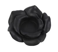 Something Different Rose Resin Tealight Holder in Black Something Different Black