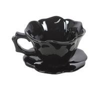 Something Different Rose Teacup & SaucerOne Size Black SD10746