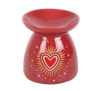 Something Different Sacred Heart Oil Burner Maroon (One Size)