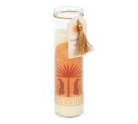 Something Different Sandalwood & Oud Leopard Palm Tube Candle in White Something Different White