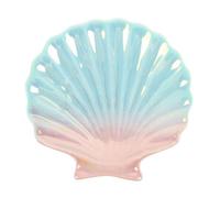 Something Different Seashell Iridescent Trinket Dish Sky Blue/light Pink (One Size)