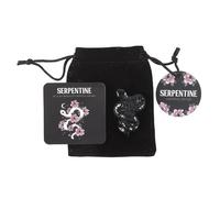 Something Different Serpentine Obsidian Snake Decorative Crystal (One Size) (Black)