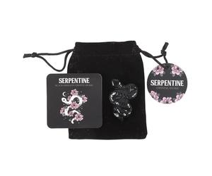Something Different Serpentine Obsidian Snake Decorative Crystal (One Size) (Black)