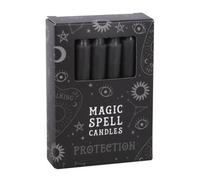 Something Different Set Of 12 Black 'protection' Spell Candles