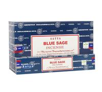 Something Different Set Of 12 Packets Of Blue Sage Incense Sticks By Satya