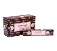 Something Different Set Of 12 Packets Of Cinnamon Incense Sticks By Satya