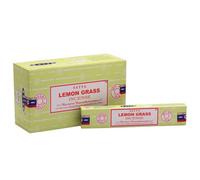 Something Different Set Of 12 Packets Of Lemongrass Incense Sticks By Satya
