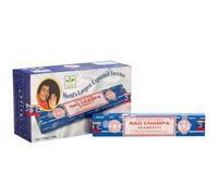 Something Different Set Of 12 Packets Of Nagchampa Incense Sticks By Satya