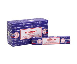 Something Different Set Of 12 Packets Of Rosemary Incense Sticks By Satya