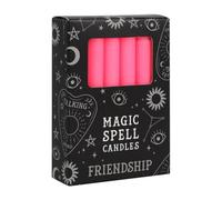 Something Different Set Of 12 Pink 'friendship' Spell Candles