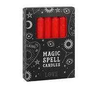 Something Different Set Of 12 Red 'love' Spell Candles