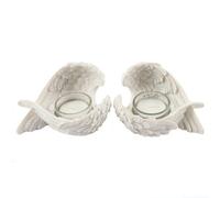 Something Different Set Of 2 Winged Candle Holders For Angelic Decor