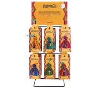 Something Different Set Of 36 Worry Dolls On Display Stand