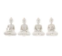 Something Different Set Of 4 Mini Buddha Figurines For Decor