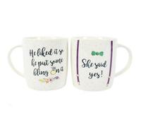 Something Different She Said Yes China Mug Set Something Different Multicolor