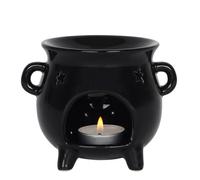 Something Different Shiny Black Cauldron Oil Burner Something Different Black