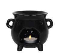 Something Different Shiny Black Cauldron Oil Burner Something Different Black