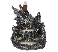 Something Different Silver Dragon Backflow Incense Burner With Light