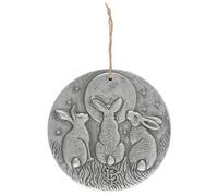 Something Different Silver Effect Moon Shadows Plaque By Lisa Parker