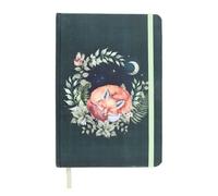 Something Different Sleeping Fox A5 Notebook Green/brown (One Size)